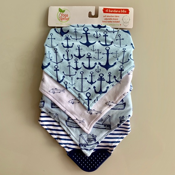 yoga sprout bandana bibs